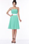 ColsBM Braelynn Mint Green Mature A-line Sleeveless Knee Length Pick up Bridesmaid Dresses