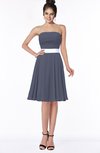 ColsBM Braelynn Nightshadow Blue Mature A-line Sleeveless Knee Length Pick up Bridesmaid Dresses