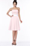 ColsBM Braelynn Petal Pink Mature A-line Sleeveless Knee Length Pick up Bridesmaid Dresses