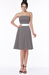 ColsBM Braelynn Ridge Grey Mature A-line Sleeveless Knee Length Pick up Bridesmaid Dresses