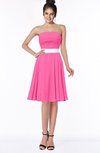 ColsBM Braelynn Rose Pink Mature A-line Sleeveless Knee Length Pick up Bridesmaid Dresses