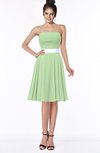 ColsBM Braelynn Sage Green Mature A-line Sleeveless Knee Length Pick up Bridesmaid Dresses