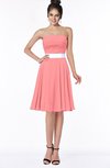 ColsBM Braelynn Shell Pink Mature A-line Sleeveless Knee Length Pick up Bridesmaid Dresses