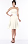 ColsBM Braelynn Whisper White Mature A-line Sleeveless Knee Length Pick up Bridesmaid Dresses