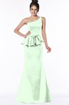 ColsBM Brittany Light Green Elegant Mermaid Sleeveless Satin Floor Length Bridesmaid Dresses