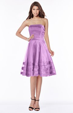 ColsBM Evalyn Orchid Modern A-line Strapless Zip up Satin Plainness Bridesmaid Dresses