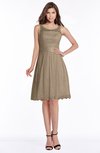 ColsBM Marilyn Almondine Brown Elegant A-line Scoop Sleeveless Lace Bridesmaid Dresses