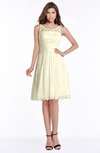 ColsBM Marilyn Bleached Sand Elegant A-line Scoop Sleeveless Lace Bridesmaid Dresses