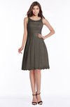 ColsBM Marilyn Chocolate Brown Elegant A-line Scoop Sleeveless Lace Bridesmaid Dresses