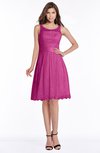 ColsBM Marilyn Hot Pink Elegant A-line Scoop Sleeveless Lace Bridesmaid Dresses