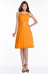 ColsBM Marilyn Orange Elegant A-line Scoop Sleeveless Lace Bridesmaid Dresses