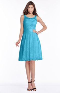 ColsBM Marilyn River Blue Elegant A-line Scoop Sleeveless Lace Bridesmaid Dresses