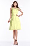 ColsBM Marilyn Wax Yellow Elegant A-line Scoop Sleeveless Lace Bridesmaid Dresses