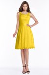 ColsBM Marilyn Yellow Elegant A-line Scoop Sleeveless Lace Bridesmaid Dresses
