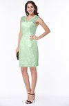 ColsBM Tabitha Light Green Mature Sheath Sleeveless Zip up Satin Bridesmaid Dresses