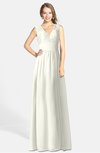 ColsBM Ciara Cream Romantic A-line V-neck Zip up Chiffon Bridesmaid Dresses