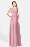 ColsBM Ciara Rosebloom Romantic A-line V-neck Zip up Chiffon Bridesmaid Dresses