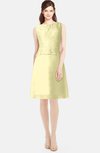 ColsBM Tori Soft Yellow Modest A-line Sleeveless Chiffon Mini Bridesmaid Dresses