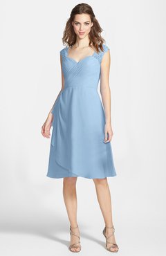 ColsBM Kali Dusty Blue Hippie A-line Sweetheart Sleeveless Zip up Lace Bridesmaid Dresses