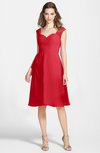 ColsBM Kali Red Hippie A-line Sweetheart Sleeveless Zip up Lace Bridesmaid Dresses
