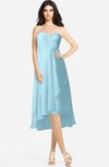 ColsBM Kasey Aqua Classic Sweetheart Sleeveless Zip up Hi-Lo Plus Size Bridesmaid Dresses