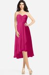 ColsBM Kasey Beetroot Purple Classic Sweetheart Sleeveless Zip up Hi-Lo Plus Size Bridesmaid Dresses