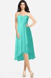 ColsBM Kasey Blue Turquoise Classic Sweetheart Sleeveless Zip up Hi-Lo Plus Size Bridesmaid Dresses