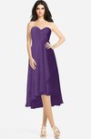 ColsBM Kasey Dark Purple Classic Sweetheart Sleeveless Zip up Hi-Lo Plus Size Bridesmaid Dresses