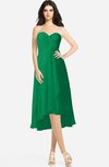 ColsBM Kasey Green Classic Sweetheart Sleeveless Zip up Hi-Lo Plus Size Bridesmaid Dresses