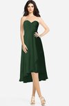 ColsBM Kasey Hunter Green Classic Sweetheart Sleeveless Zip up Hi-Lo Plus Size Bridesmaid Dresses