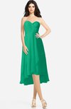 ColsBM Kasey Pepper Green Classic Sweetheart Sleeveless Zip up Hi-Lo Plus Size Bridesmaid Dresses