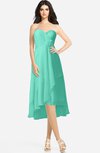 ColsBM Kasey Seafoam Green Classic Sweetheart Sleeveless Zip up Hi-Lo Plus Size Bridesmaid Dresses