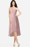 ColsBM Kasey Silver Pink Classic Sweetheart Sleeveless Zip up Hi-Lo Plus Size Bridesmaid Dresses