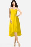 ColsBM Kasey Yellow Classic Sweetheart Sleeveless Zip up Hi-Lo Plus Size Bridesmaid Dresses