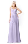 ColsBM Kaelyn Light Purple Modest Trumpet Elbow Length Sleeve Zip up Chiffon Floor Length Bridesmaid Dresses