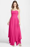 ColsBM Briana Fandango Pink Gorgeous Princess Sweetheart Sleeveless Asymmetric Bridesmaid Dresses