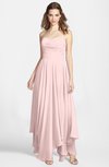 ColsBM Briana Pastel Pink Gorgeous Princess Sweetheart Sleeveless Asymmetric Bridesmaid Dresses
