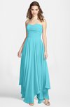ColsBM Briana Turquoise Gorgeous Princess Sweetheart Sleeveless Asymmetric Bridesmaid Dresses