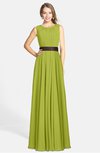 ColsBM Madalyn Green Oasis Glamorous Sleeveless Zip up Chiffon Floor Length Ruching Bridesmaid Dresses