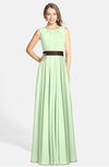 ColsBM Madalyn Seacrest Glamorous Sleeveless Zip up Chiffon Floor Length Ruching Bridesmaid Dresses
