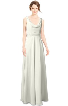 ColsBM Alia Ivory Modest A-line V-neck Sleeveless Zip up Plainness Bridesmaid Dresses