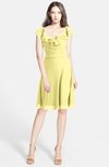 ColsBM Liliana Daffodil Modern A-line Wide Square Chiffon Knee Length Bridesmaid Dresses