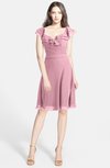 ColsBM Liliana Rosebloom Modern A-line Wide Square Chiffon Knee Length Bridesmaid Dresses