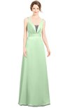 ColsBM Alexa Light Green Gorgeous Trumpet Sleeveless Chiffon Beaded Bridesmaid Dresses