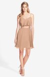 ColsBM Rosemary Almost Apricot Gorgeous Fit-n-Flare Sleeveless Chiffon Sweep Train Bridesmaid Dresses