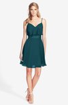 ColsBM Rosemary Blue Green Gorgeous Fit-n-Flare Sleeveless Chiffon Sweep Train Bridesmaid Dresses