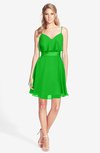 ColsBM Rosemary Classic Green Gorgeous Fit-n-Flare Sleeveless Chiffon Sweep Train Bridesmaid Dresses