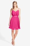 ColsBM Rosemary Fandango Pink Gorgeous Fit-n-Flare Sleeveless Chiffon Sweep Train Bridesmaid Dresses