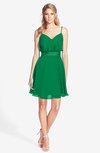 ColsBM Rosemary Green Gorgeous Fit-n-Flare Sleeveless Chiffon Sweep Train Bridesmaid Dresses