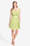 ColsBM Rosemary Lime Green Gorgeous Fit-n-Flare Sleeveless Chiffon Sweep Train Bridesmaid Dresses